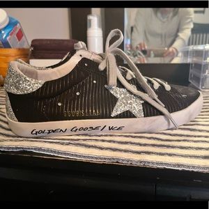 Golden Goose low-top sneakers in soft corduroy with glitter trim size 41 (10)